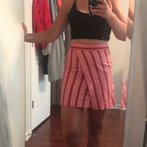 NWT Loft pink Striped Skirt - Size 00